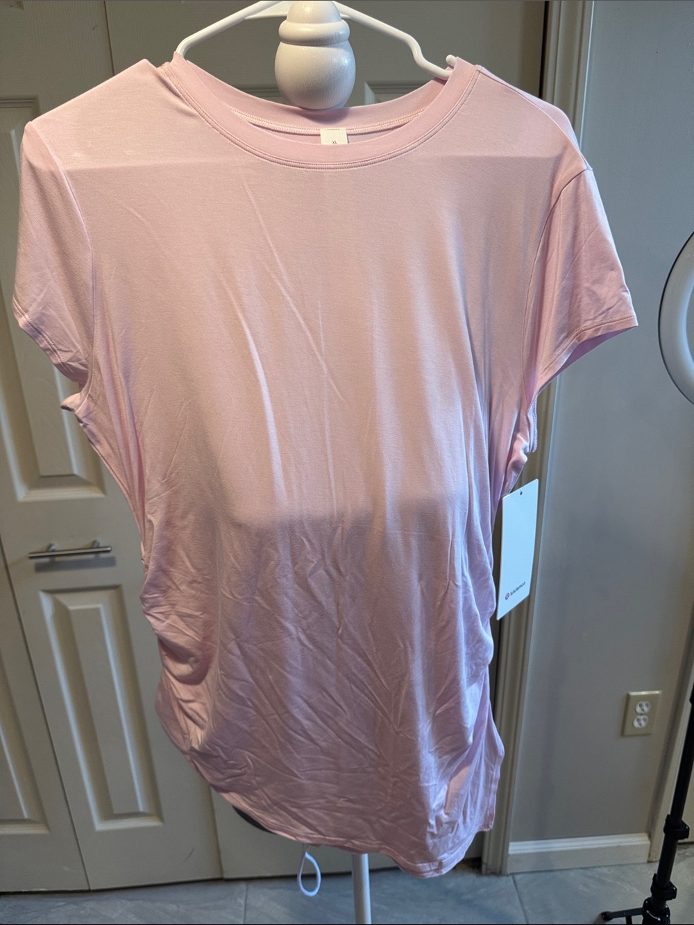 lululemon athletica Pale Pink Short Sleeve Tee